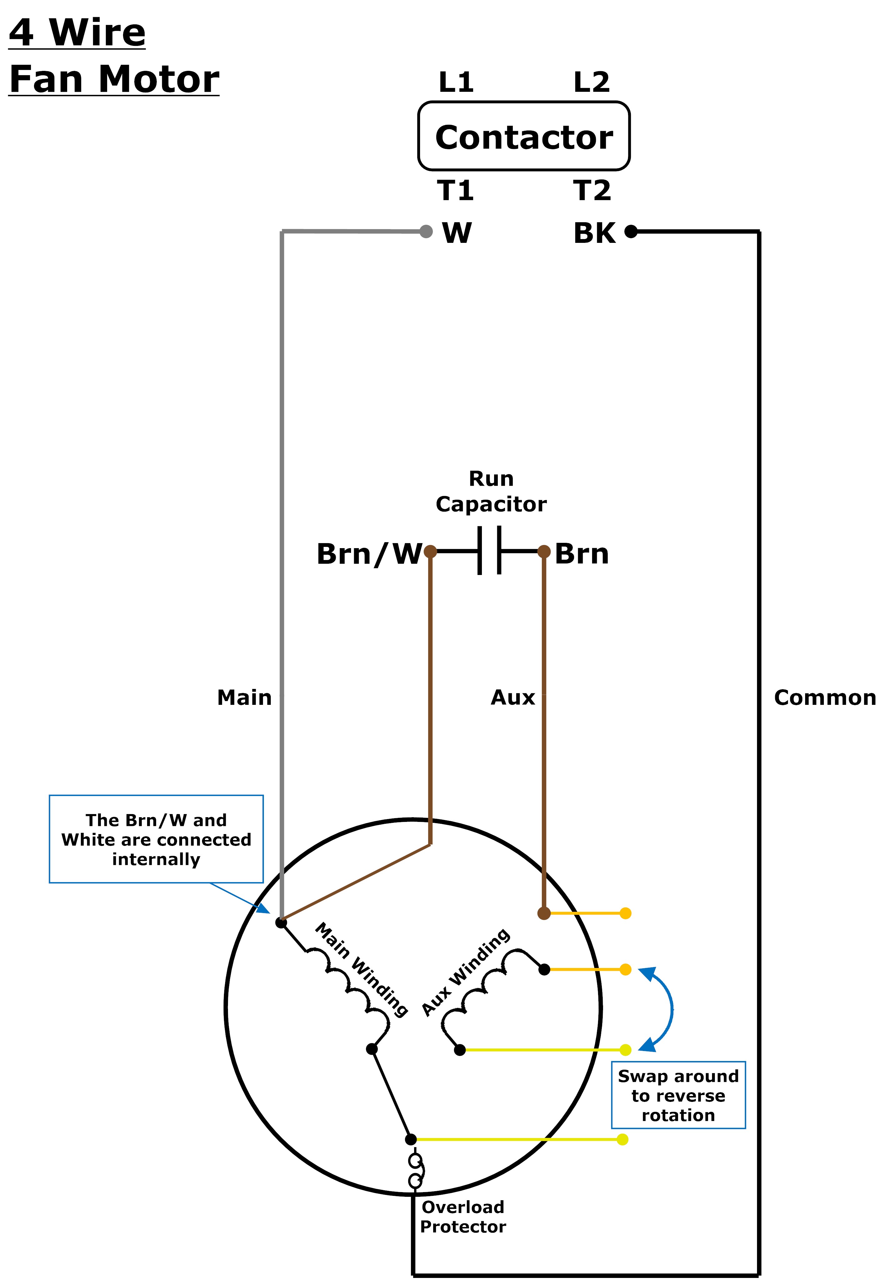 3 or 4 Wire? Condenser Fan Motor Wiring – Johnstone Supply Support  Wiring Diagrams For A Basic 4 Wire Motor    Johnstone Supply Support